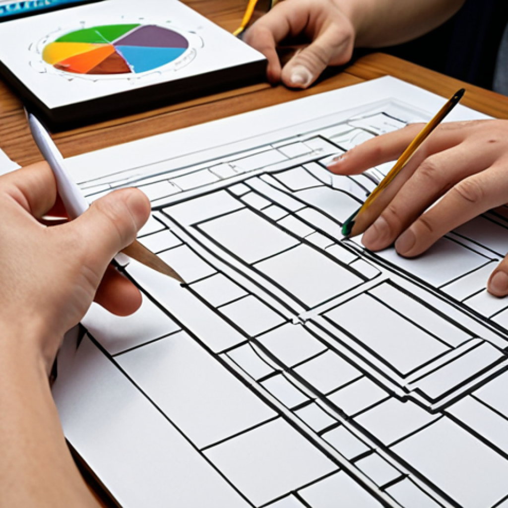 "A focused interior architecture student, engaged in hands-on practical work in a design studio. The scene shows multiple activities: the student meticulously sketching a detailed floor plan by hand, simultaneously working on a 3D modeling software (like SketchUp or 3ds Max) on a large monitor, and carefully assembling a physical interior model using various materials such as foam board and wood. Design tools, pencils, rulers, and material samples are scattered on the desk. The atmosphere is one of diligent practice and skill development, emphasizing the journey of mastering interior design crafts. Realistic, high detail, studio lighting."