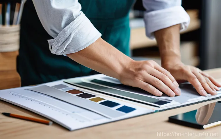 실내건축 실기 시험의 합격 비결들 - **Prompt:** An inviting and elegantly designed living room, showcasing a harmonious blend of natural...