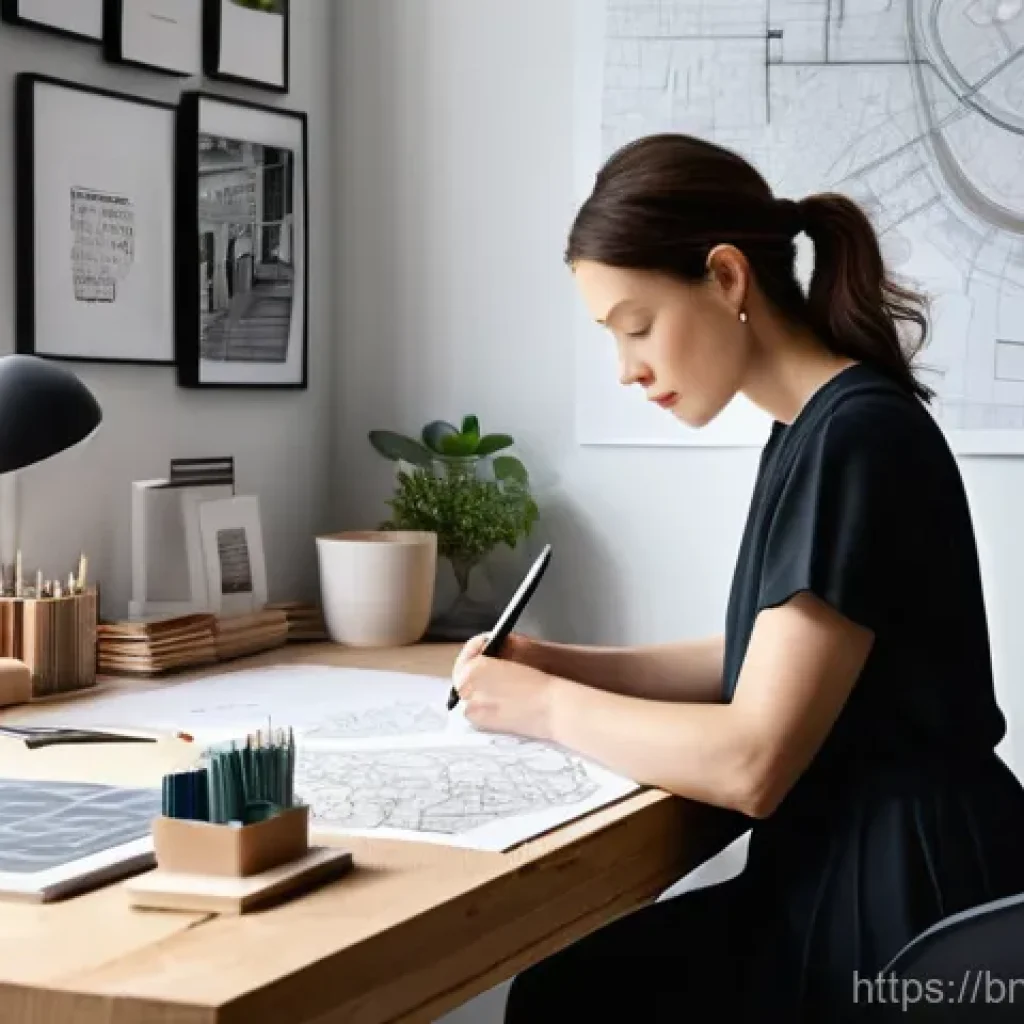 실내건축 실습에서 배울 수 있는 기술들 - **Prompt 1: The Visionary Designer's Workspace**
A highly detailed, realistic photograph of a fo...