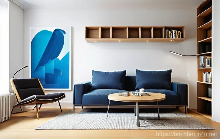 실내건축 실습에서 배울 수 있는 기술들 - **Prompt 2: A Serene Living Room of Light and Texture**
    A photorealistic image of an elegantly d...