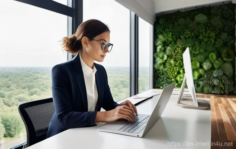 실내건축 전공자를 위한 스터디 팁 - **A passionate interior design student immersed in creative work.**
    A bright, well-lit studio wo...