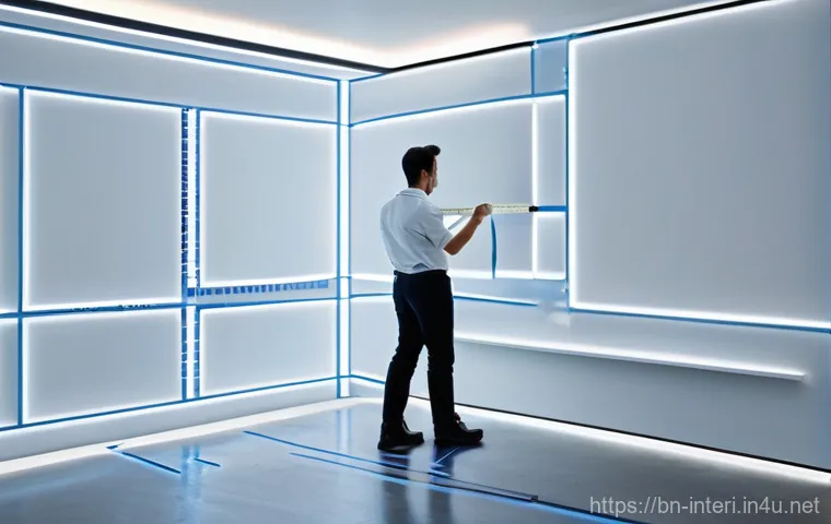 실내건축 실습에서 필요한 준비물 - **Prompt for Initial Sketching and Conceptualization:**
    "A young, focused interior designer, dre...