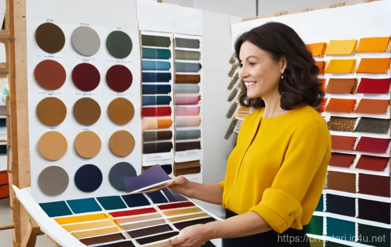 실내건축 실습에서 필요한 준비물 - **Prompt for Measurement and Digital Design:**
    "A modern interior designer is in a brightly lit,...