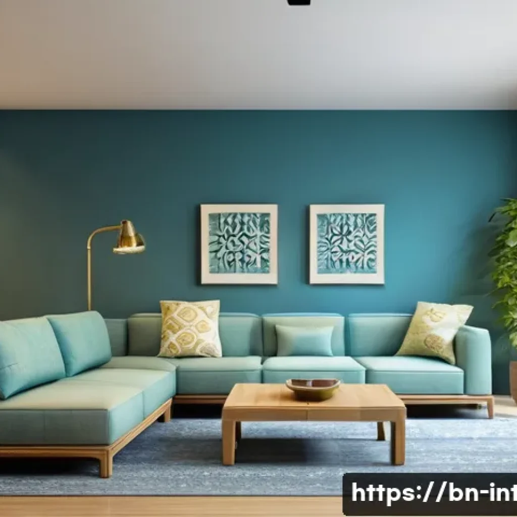 실내건축의 기초 설계 기법 - A bright, modern living room designed for Bengali users, featuring large windows and skylights that ...